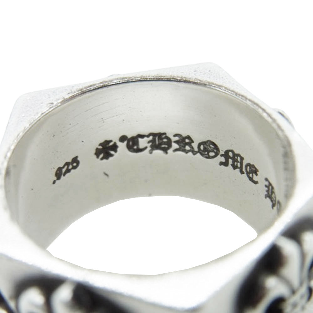 CHROME HEARTS クロムハーツ（原本無） PENTAGON BS FLR ペンタゴン フレア リング シルバー系 12号【中古】