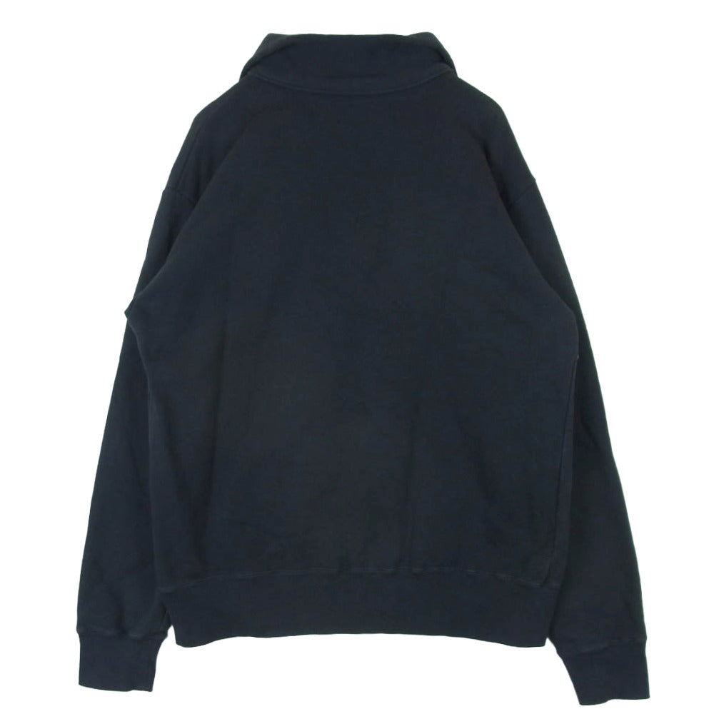 ネセサリー オア アンネセサリー HOT ZIP ハーフジップ スウェット コットン 日本製 ダークネイビー系 L 3【中古】
