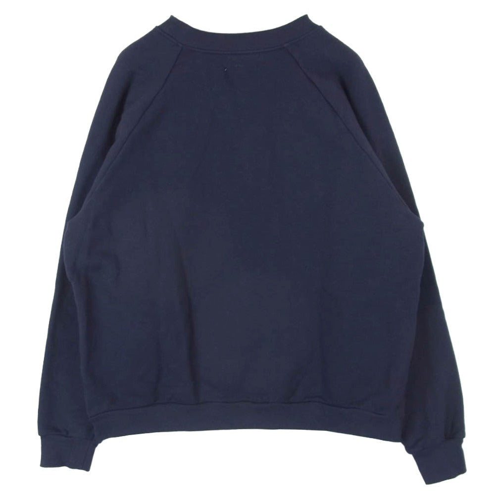 ネセサリー オア アンネセサリー 90012230 HOT MAC RAGLAN ラグラン スウェット クルー トレーナー ネイビー系 M【極上美品】【中古】