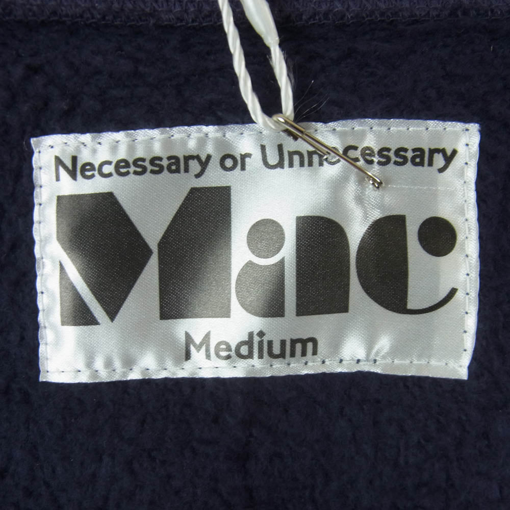 ネセサリー オア アンネセサリー 90012230 HOT MAC RAGLAN ラグラン スウェット クルー トレーナー ネイビー系 M【極上美品】【中古】
