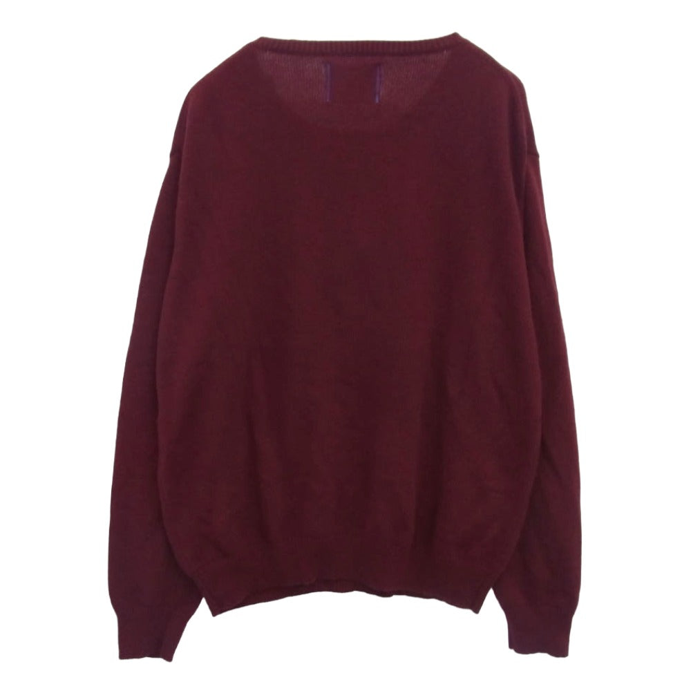 GAVIAL ガヴィル 25AW GVL-25AWT-0724 crew neck knit クルーネック ニット セーター ワインレッド系 2【極上美品】【中古】