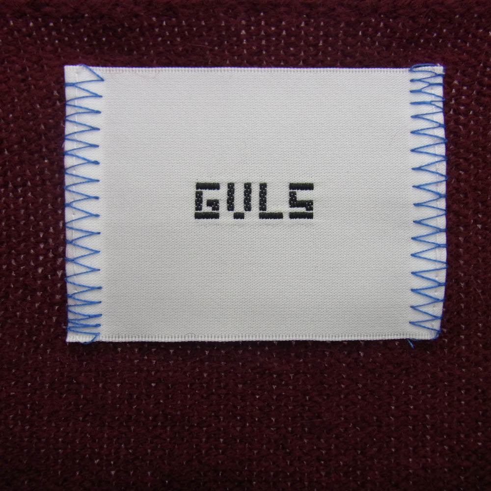 GAVIAL ガヴィル 25AW GVL-25AWT-0724 crew neck knit クルーネック ニット セーター ワインレッド系 2【極上美品】【中古】