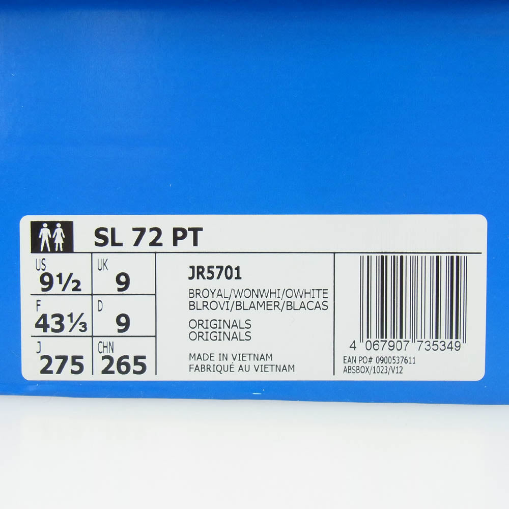 adidas アディダス JR5701 SL 72 PT BROYAL スニーカー ブルー系 27.5cm【極上美品】【中古】