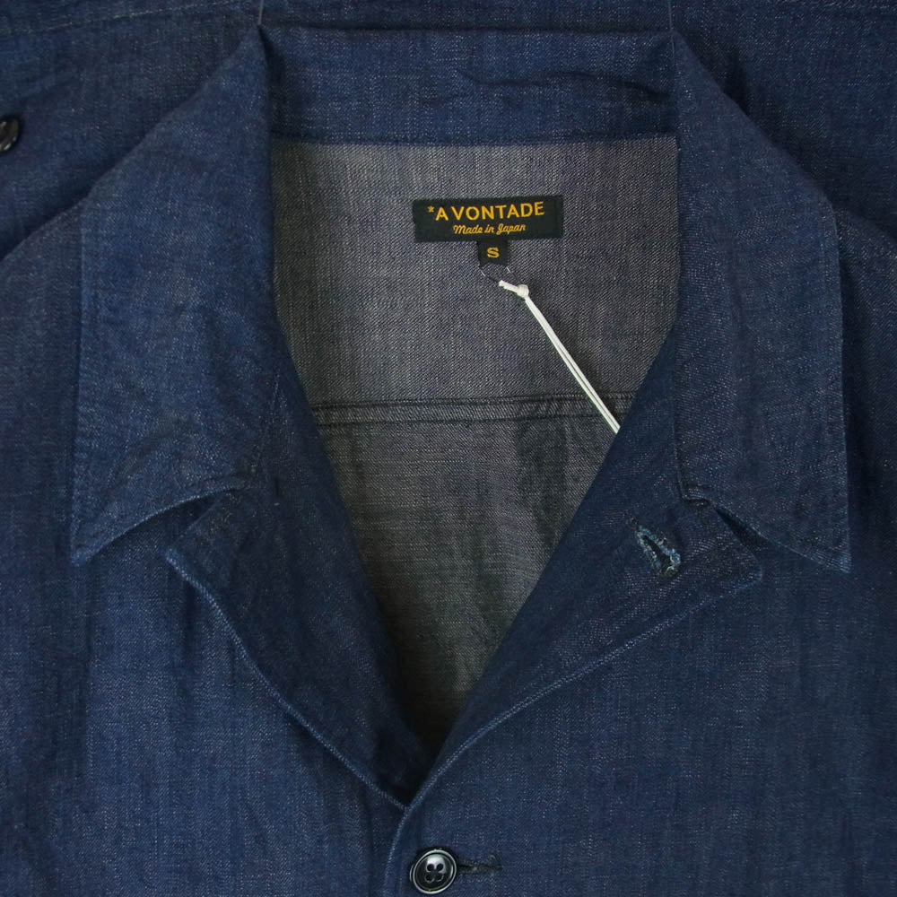 A VONTADE アボンタージ VTD-0572-JK Naval Utility Jacket ナバル ユーティリティ デニム ジャケット インディゴブルー系 S【極上美品】【中古】