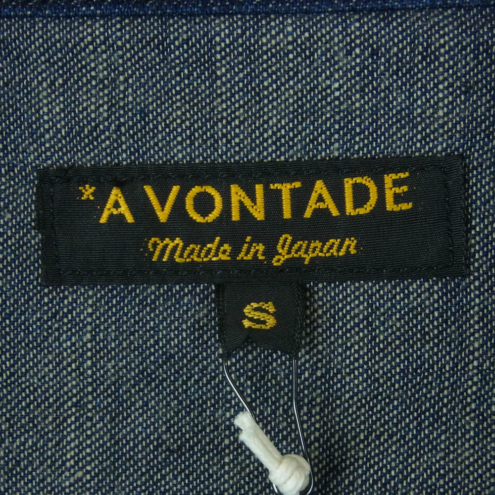 A VONTADE アボンタージ VTD-0572-JK Naval Utility Jacket ナバル ユーティリティ デニム ジャケット インディゴブルー系 S【極上美品】【中古】