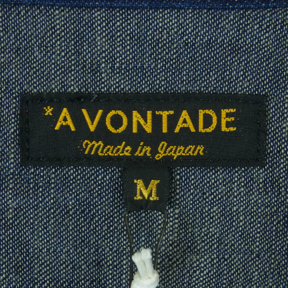 A VONTADE アボンタージ VTD-0572-JK Naval Utility Jacket ナバル ユーティリティ ジャケット インディゴブルー系 M【極上美品】【中古】