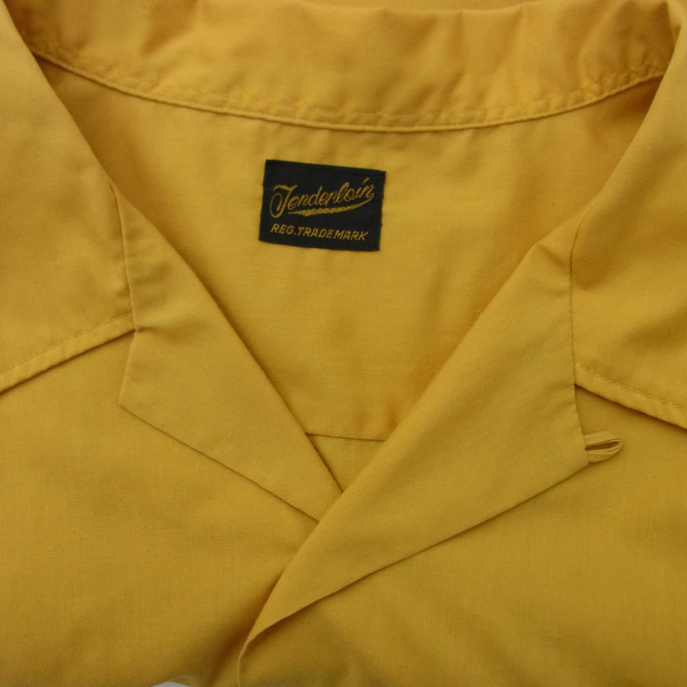 TENDERLOIN テンダーロイン T-P.P SHT SHORT ロゴプリント 開襟 半袖シャツ イエロー系 サイズ不明【中古】