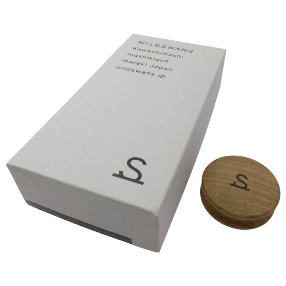 WILDSWANS ワイルドスワンズ ADLER アドラー ゴートレザー 名刺入れ カードケース ネイビー系【美品】【中古】