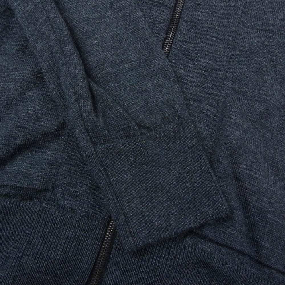 JOHN SMEDLEY ジョンスメドレー 英国製 ヴァージンウール100％ フルジップ パーカー フーディー グレー系 S【中古】