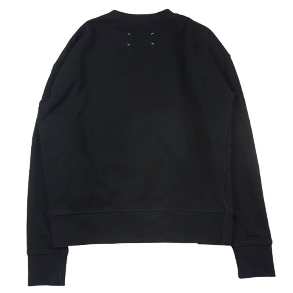 MAISON MARGIELA メゾンマルジェラ 20SS S29GU0060 S25403 四つタグ ペンキグラフィック カレンダーロゴプリント クルーネック スウェット ブラック系 M【中古】