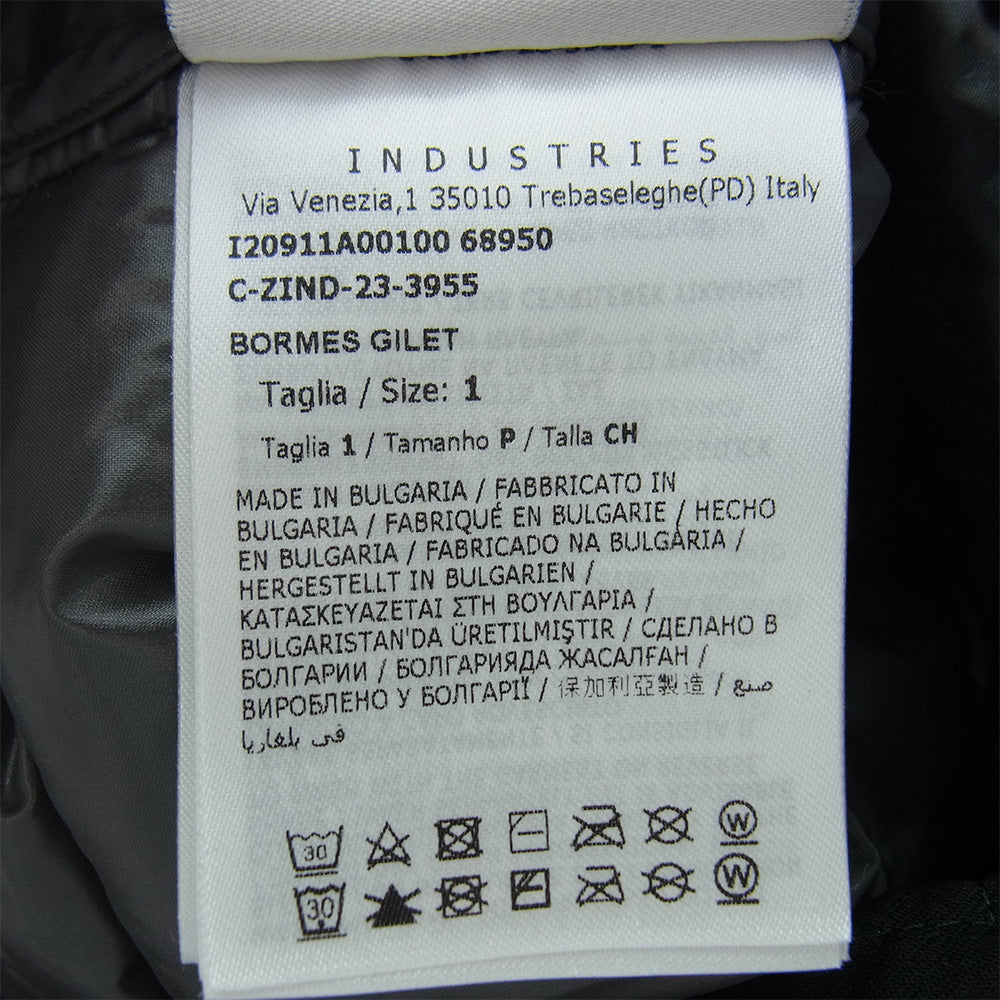 MONCLER モンクレール 22AW I20911A00100 68950 モンクレールジャパンタグ BORMES GILET ボルム ダウンベスト ブラック系 1【中古】