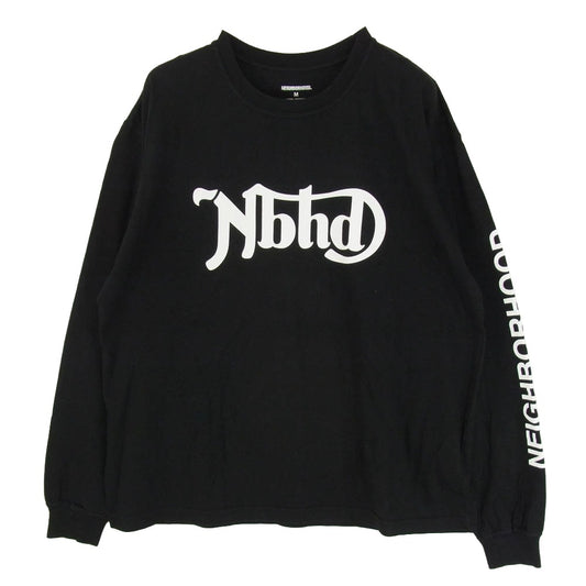 NEIGHBORHOOD ネイバーフッド 24AW 242PCNH-LT07 NH. TEE LS-7 ロゴ プリント 長袖 Tシャツ ブラック系 M【中古】