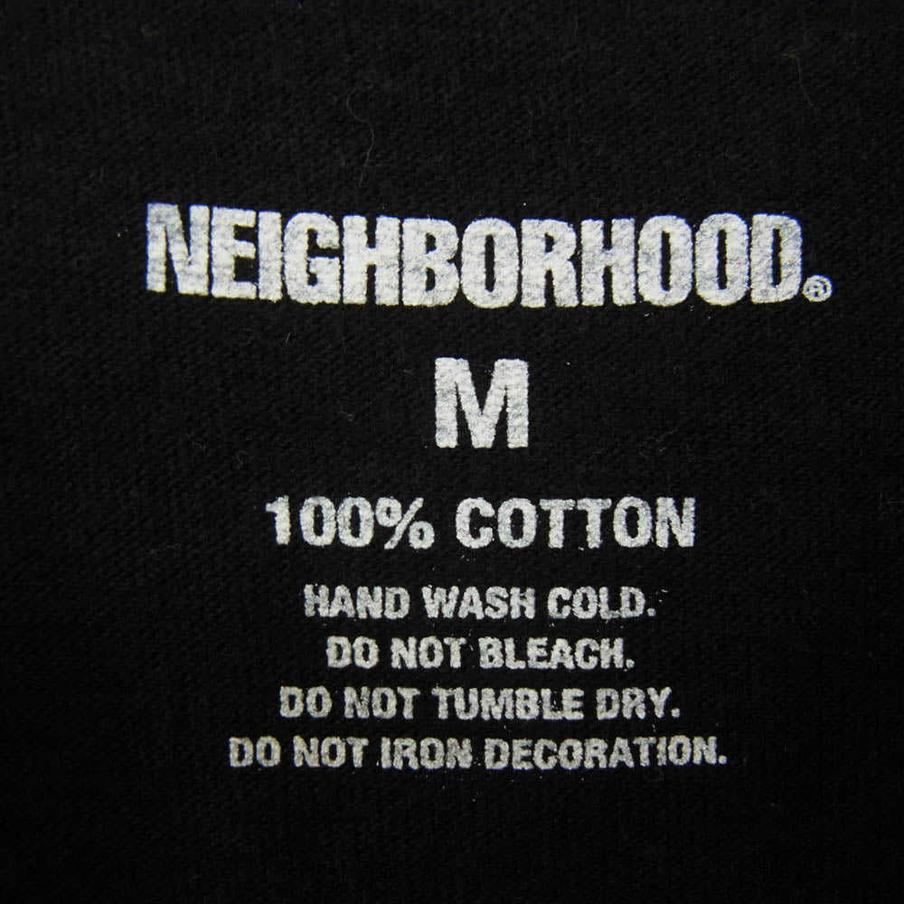 NEIGHBORHOOD ネイバーフッド 24AW 242PCNH-LT07 NH. TEE LS-7 ロゴ プリント 長袖 Tシャツ ブラック系 M【中古】