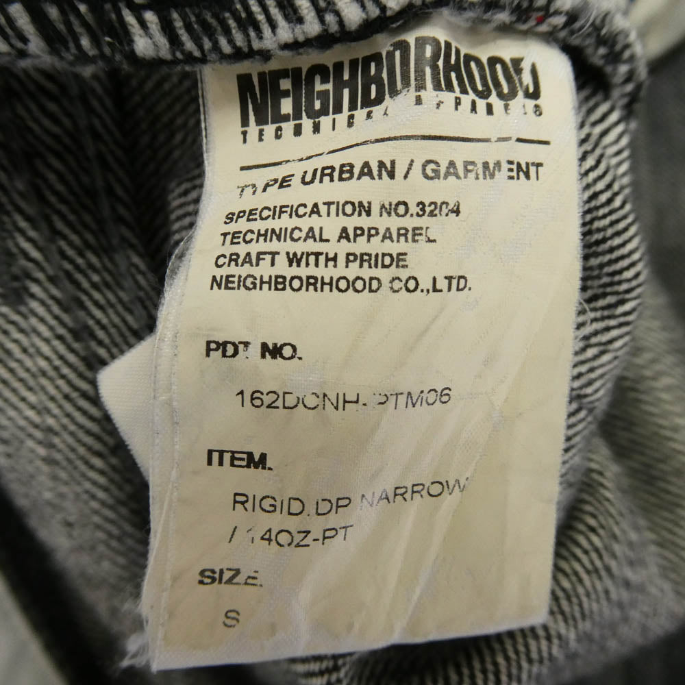 NEIGHBORHOOD ネイバーフッド 16AW 162DCNH-PTM06 RIGID DP-NARROW ブラックデニム パンツ ブラック系 S【中古】
