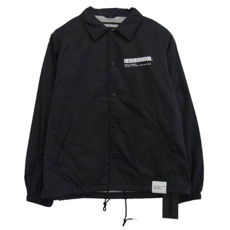 NEIGHBORHOOD ネイバーフッド 23AW 232TSNH-JKM01 WINDBREAKER JACKET ウインドブレーカー コーチ ジャケット ブラック系 S【極上美品】【中古】