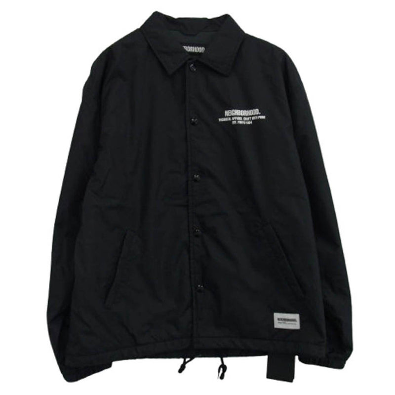 NEIGHBORHOOD ネイバーフッド 23AW 232TSNH-JKM01 WINDBREAKER JACKET ウインドブレーカー コーチ ジャケット ブラック系 S【極上美品】【中古】