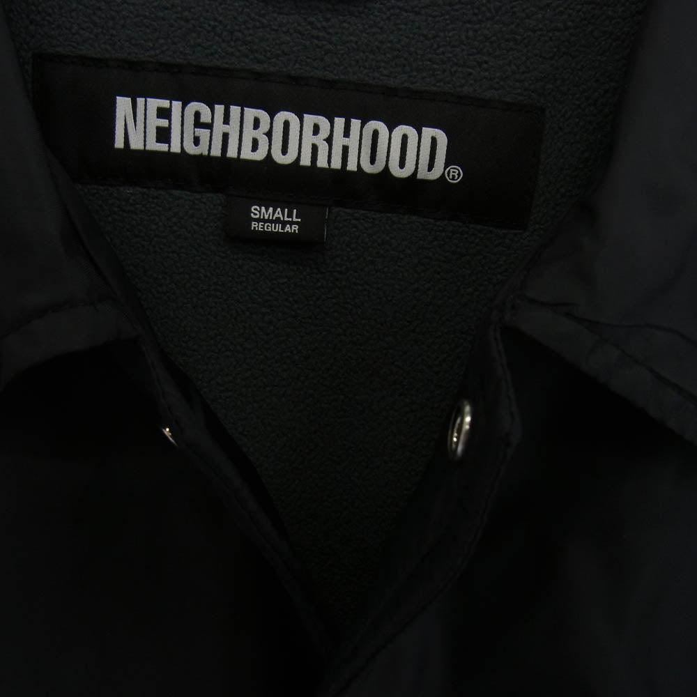 NEIGHBORHOOD ネイバーフッド 23AW 232TSNH-JKM01 WINDBREAKER JACKET ウインドブレーカー コーチ ジャケット ブラック系 S【極上美品】【中古】