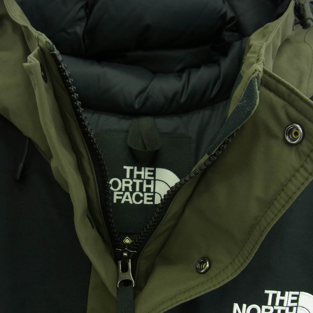 THE NORTH FACE ノースフェイス ND91930 MOUNTAIN DOWN JACKET GORE-TEX ゴアテックス マウンテン ダウン ジャケット カーキ系 L【極上美品】【中古】