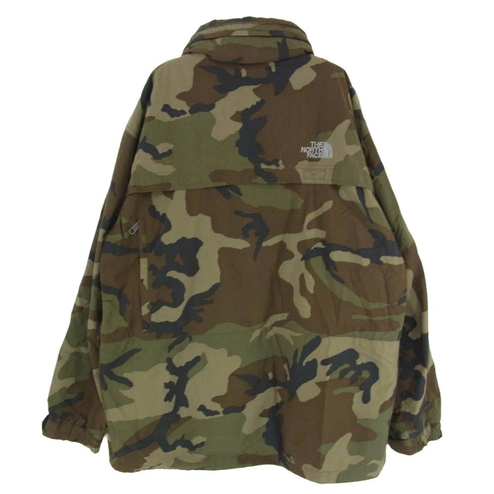 THE NORTH FACE ノースフェイス NP11509 FRONTIERS PARKA フロンティアーズパーカー 迷彩 カモフラ ジャケット カーキ系 XL【中古】