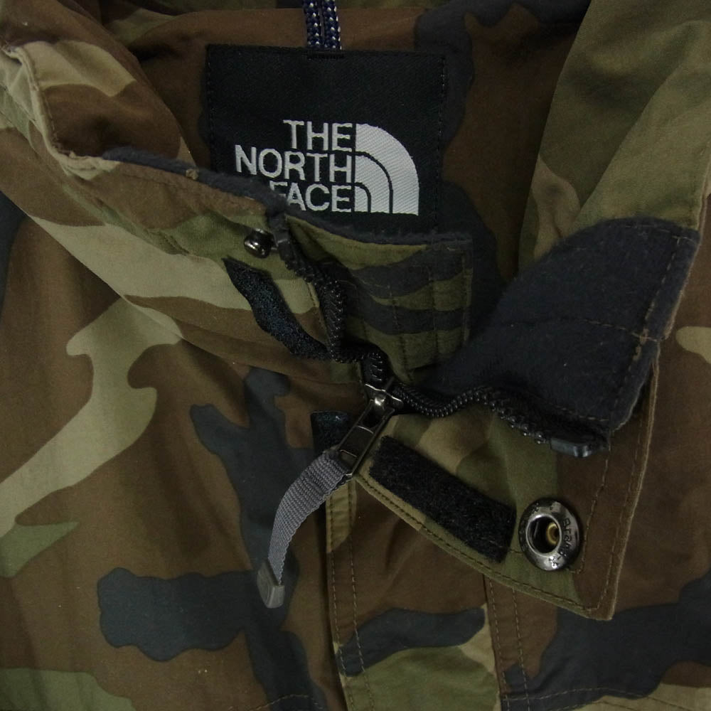 THE NORTH FACE ノースフェイス NP11509 FRONTIERS PARKA フロンティアーズパーカー 迷彩 カモフラ ジャケット カーキ系 XL【中古】