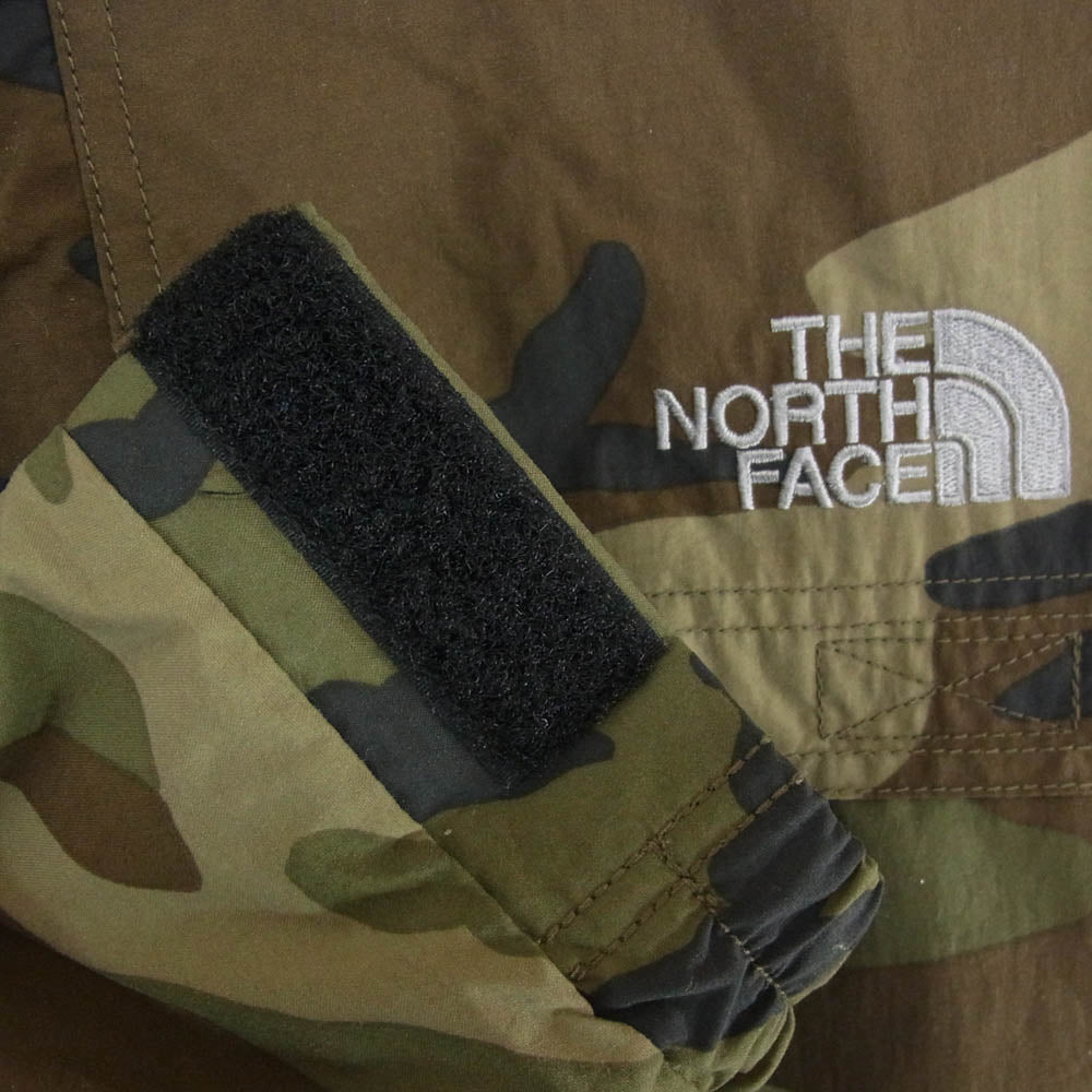THE NORTH FACE ノースフェイス NP11509 FRONTIERS PARKA フロンティアーズパーカー 迷彩 カモフラ ジャケット カーキ系 XL【中古】
