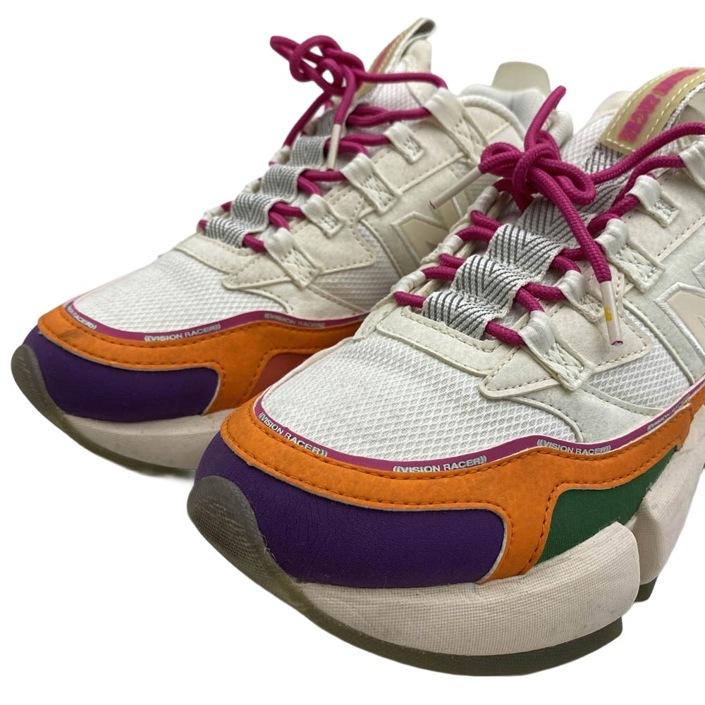 NEW BALANCE ニューバランス MSVRCJWA × Jaden Smith Vision Racer White Multi ジェイデン・スミス ビジョンレーサー スニーカー ホワイト マルチ ベージュ系 27.5cm【中古】