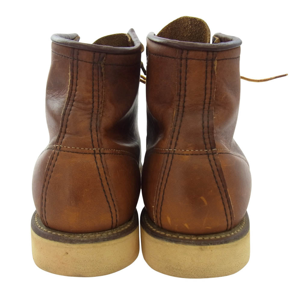 RED WING レッドウィング USA製 6 inch Classic Moc 875 6インチ クラシックモック 7HOLE モックトゥ ワークブーツ Ｕチップ ライトブラウン系 8.5 E【中古】