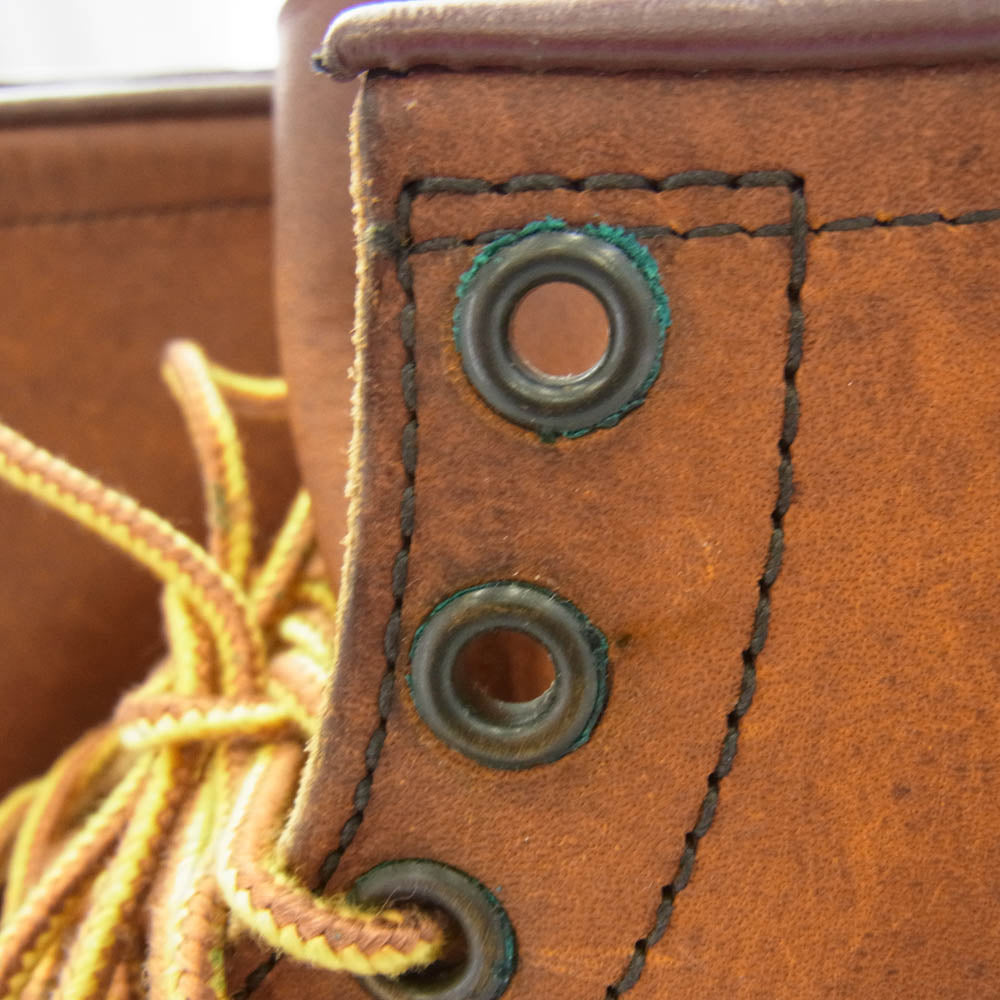 RED WING レッドウィング USA製 6 inch Classic Moc 875 6インチ クラシックモック 7HOLE モックトゥ ワークブーツ Ｕチップ ライトブラウン系 8.5 E【中古】