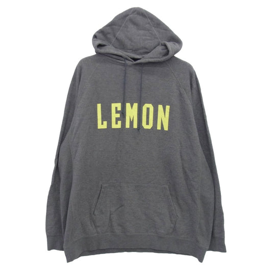 SEQUEL シークエル 22AW LEMONロゴ スウェット パーカー グレー系 XL【中古】