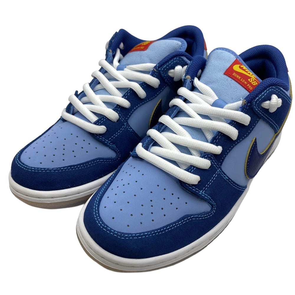 NIKE ナイキ DX5549-400 × Why So Sad? SB Dunk Low【フェイクバスターズ鑑定済】 Coastal Blue Speed Yellow-University Red ワイ ソー サッド? SB ダンクロー コースタルブルー スピードイエロー ユニバーシティレッド スニーカー ブルー系 27cm【美品】【中古】