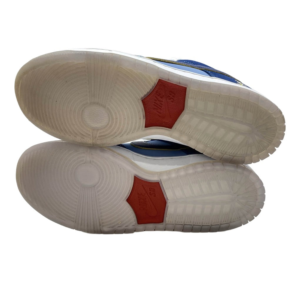 NIKE ナイキ DX5549-400 × Why So Sad? SB Dunk Low【フェイクバスターズ鑑定済】 Coastal Blue Speed Yellow-University Red ワイ ソー サッド? SB ダンクロー コースタルブルー スピードイエロー ユニバーシティレッド スニーカー ブルー系 27cm【美品】【中古】