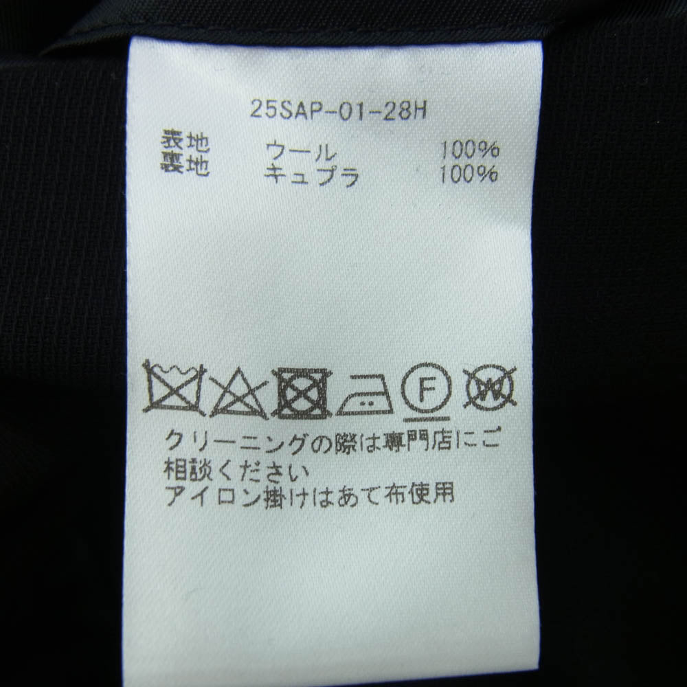 A.PRESSE アプレッセ 25SS 25SAP-01-28H Double Breasted Jacket ダブルブレステッドジャケット ジャケット ブラック系 3【中古】