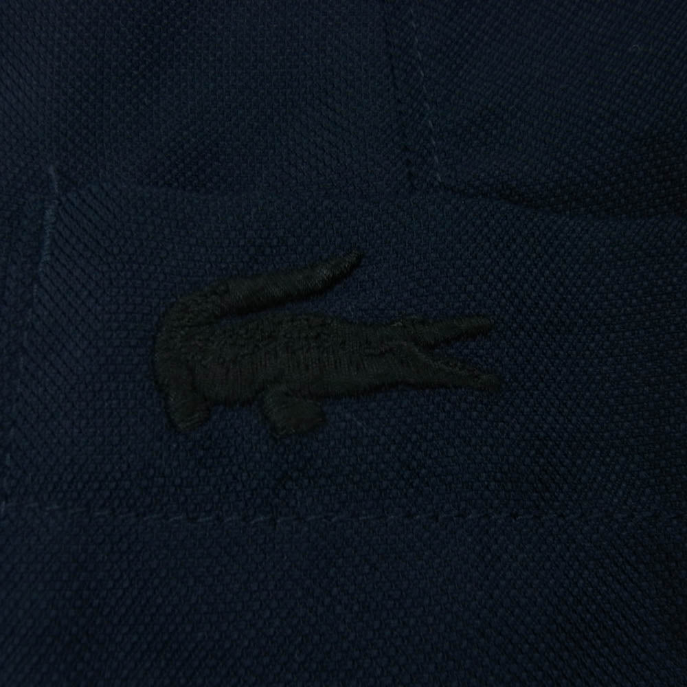 LACOSTE ラコステ VH733EL ロゴ刺繍 テーラード ジャケット ポリエステル 中国製 ネイビー系 M 50【中古】