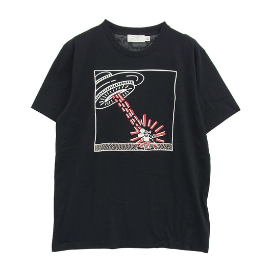 COACH コーチ mickey mouse Keith Haring ミッキー マウス X キース・ヘリング 半袖 Tシャツ ブラック系 M【中古】