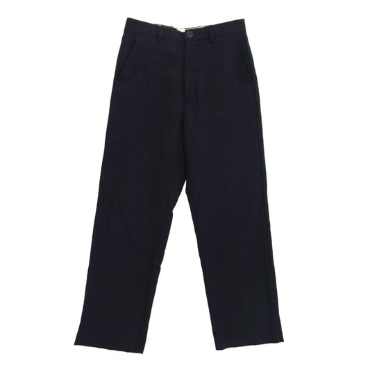 MARNI マルニ トロピカル ウール パンツ スラックス ネイビー ブラック系 44【中古】