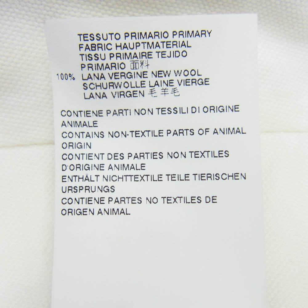 MAISON MARGIELA メゾンマルジェラ 15AW S30KA0417 ハイウエスト ウール 千鳥柄 チェック スラックス パンツ チャコール系 44【中古】