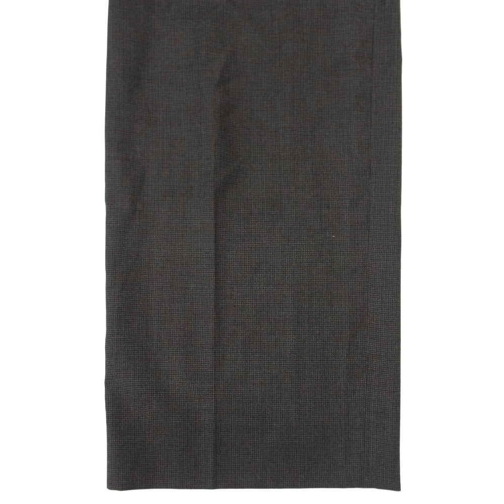 MAISON MARGIELA メゾンマルジェラ 15AW S30KA0417 ハイウエスト ウール 千鳥柄 チェック スラックス パンツ チャコール系 44【中古】
