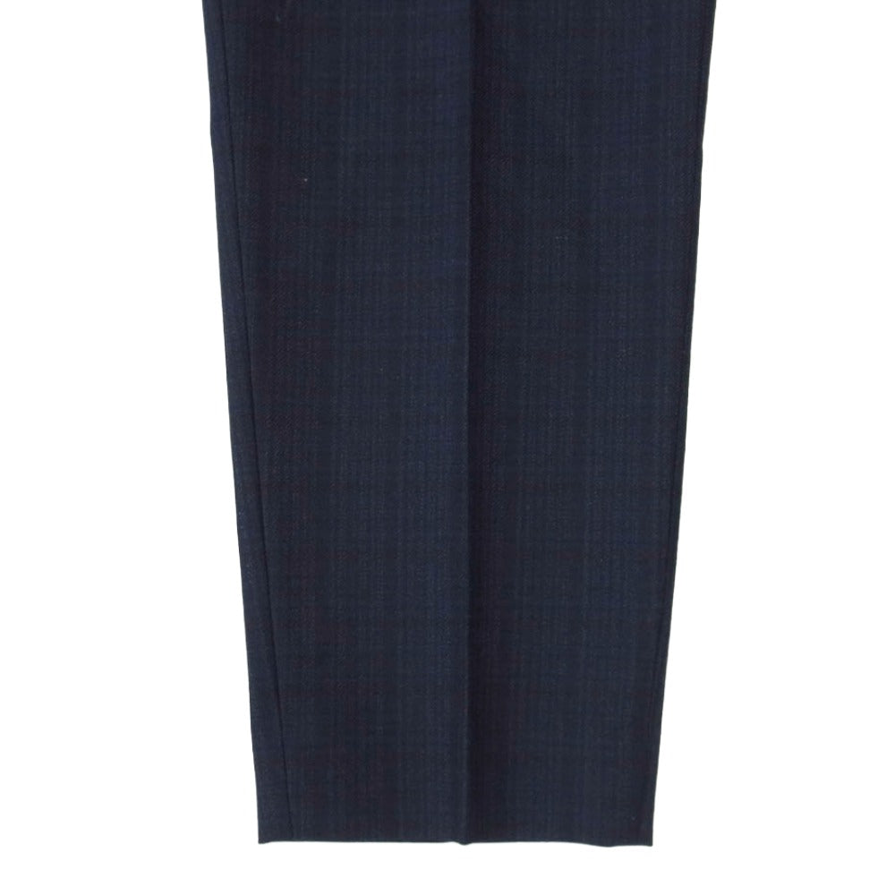 MARNI マルニ 18AW PUMU0001A0 TAILORED FLAT-FRONT PANTS テイラード フラット フロント パンツ ネイビー系 42【中古】