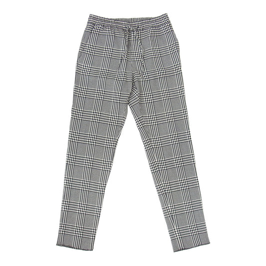 VERSACE ヴェルサーチ plaid virgin wool blend pants チェック パンツ ブラック系 M【中古】