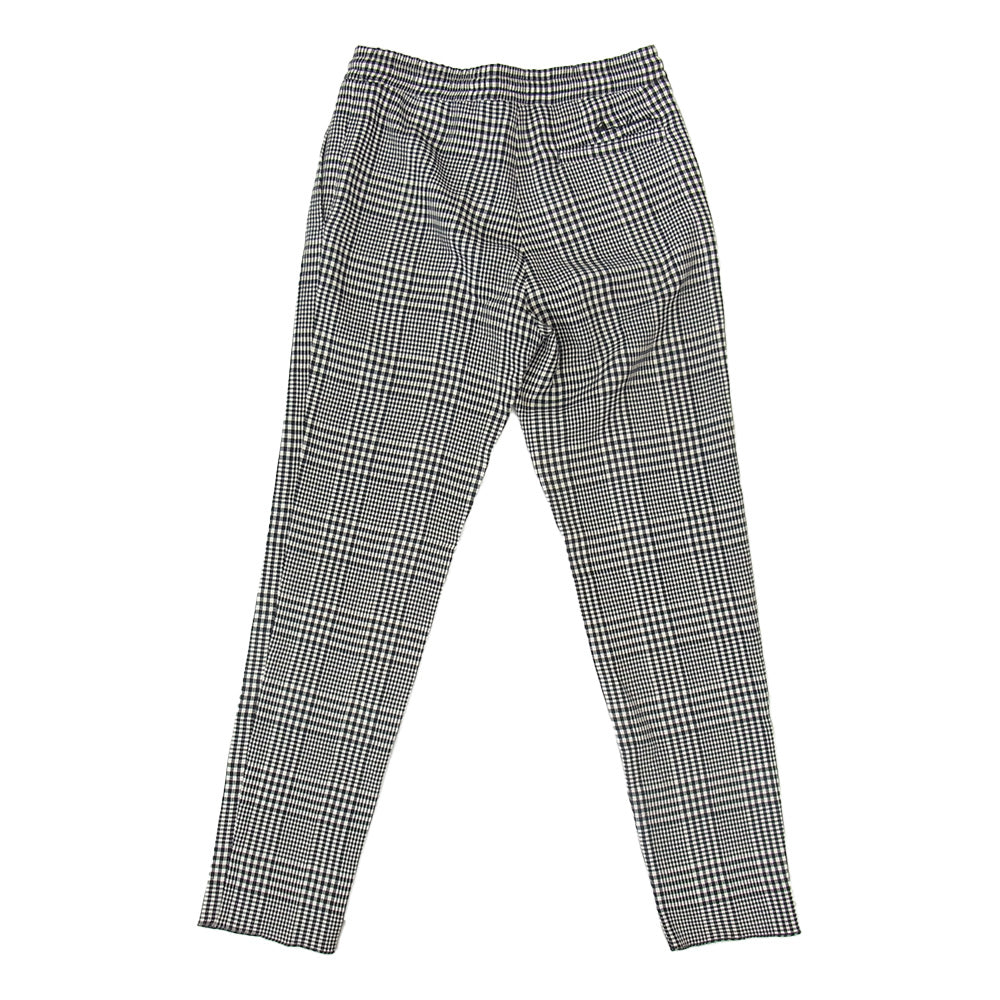 VERSACE ヴェルサーチ plaid virgin wool blend pants チェック パンツ ブラック系 M【中古】