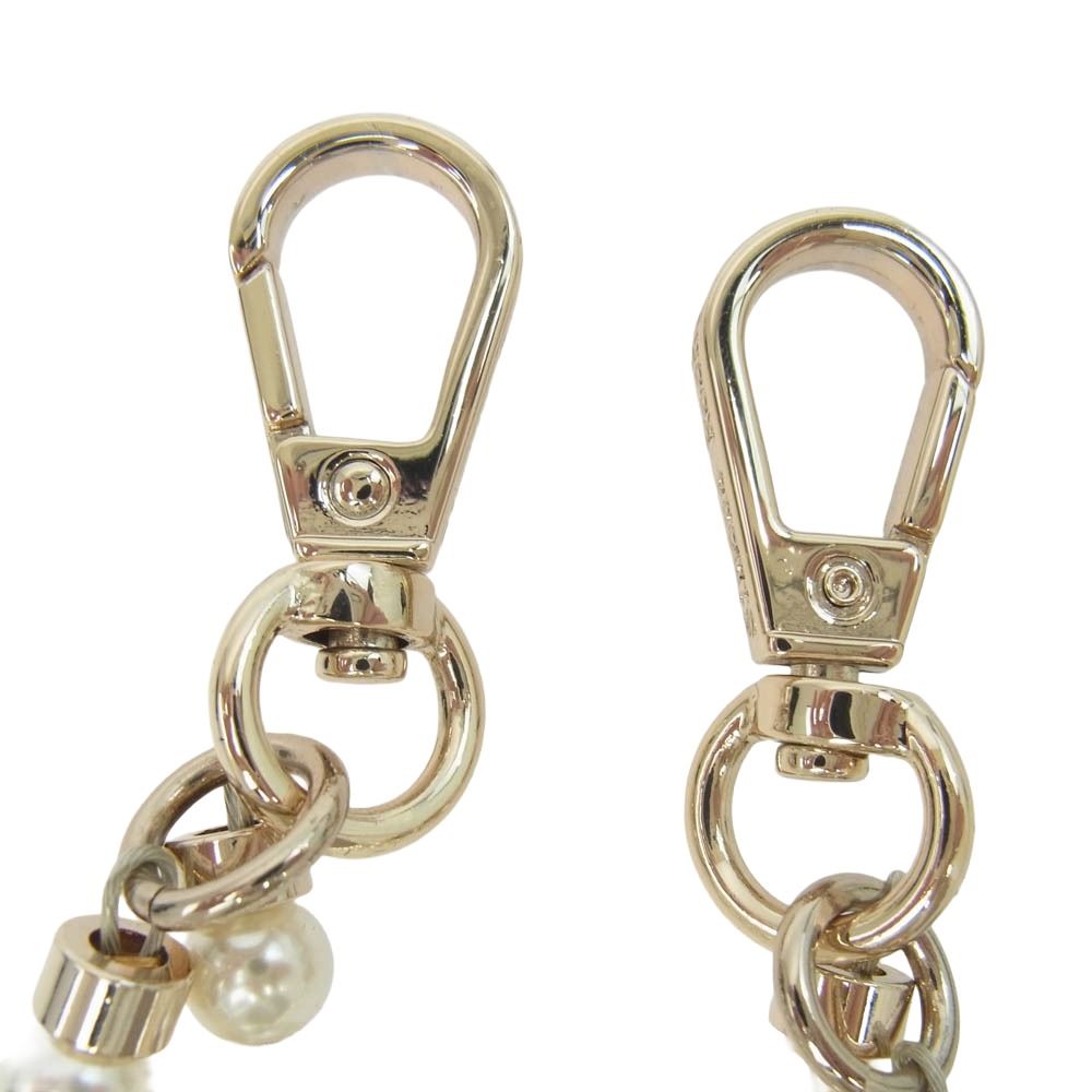 シモーネ ロシャ STRAP2-M Pearl Strap パール ストラップ チェーン ホワイト系 シルバー系 OS【中古】