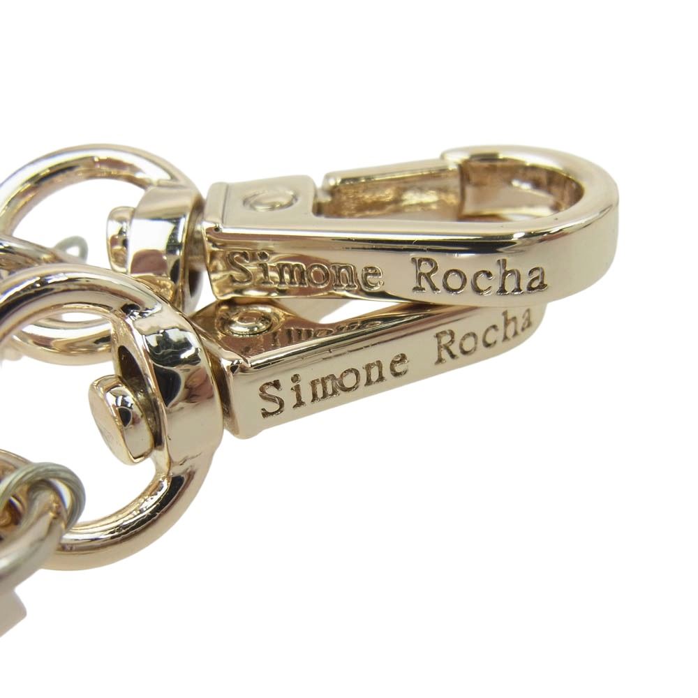 シモーネ ロシャ STRAP2-M Pearl Strap パール ストラップ チェーン ホワイト系 シルバー系 OS【中古】