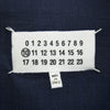 MAISON MARGIELA メゾンマルジェラ 19SS S50BN0370 Two ply wool popeline ノーカラー テーラード ジャケット ネイビー系 44【中古】