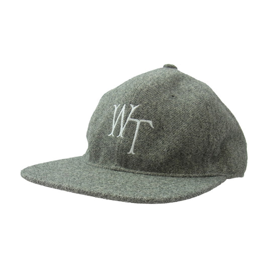WTAPS ダブルタップス 24AW 242HCDT-HT12 03 CAP POLY TWILL ツイル ポリエステル WT刺繍 ロゴ キャップ グレー系 X00【中古】