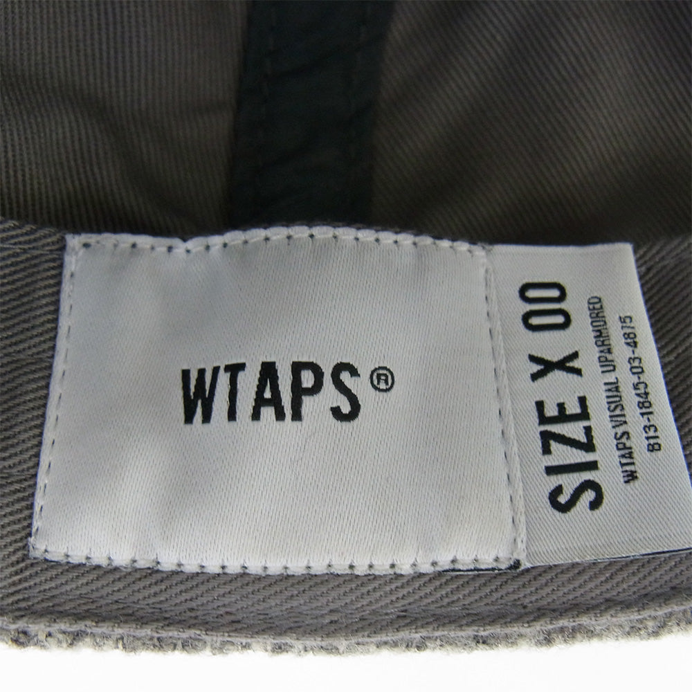 WTAPS ダブルタップス 24AW 242HCDT-HT12 03 CAP POLY TWILL ツイル ポリエステル WT刺繍 ロゴ キャップ グレー系 X00【中古】