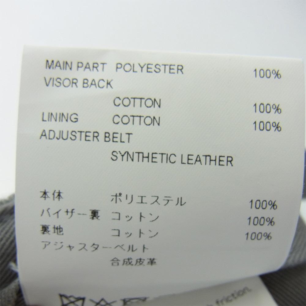 WTAPS ダブルタップス 24AW 242HCDT-HT12 03 CAP POLY TWILL ツイル ポリエステル WT刺繍 ロゴ キャップ グレー系 X00【中古】