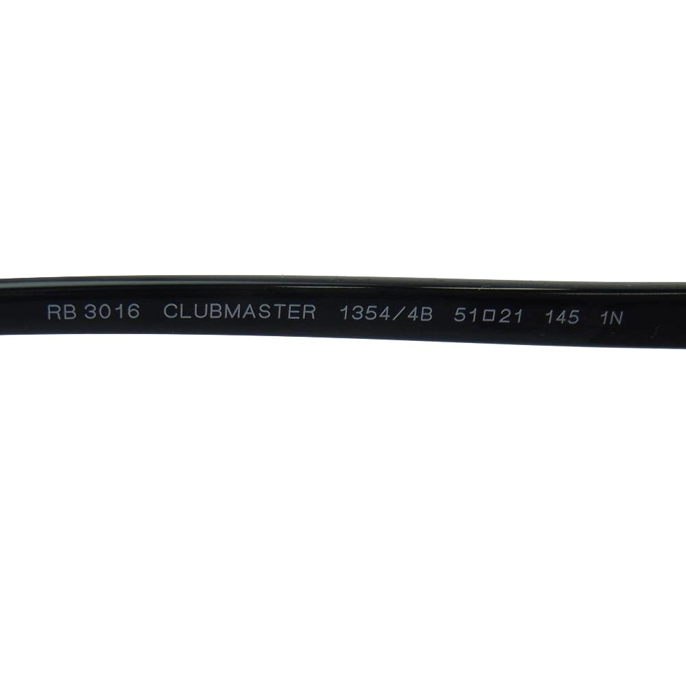 Ray-Ban レイバン RB3016 CLUBMASTER クラブマスター サングラス アイウェア 眼鏡 ブラック系 ブラウン系 51□21　145【中古】