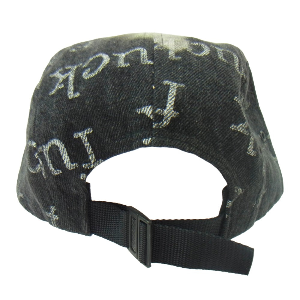 Supreme シュプリーム 13SS Fuck Denim Camp Cap デニム キャンプ キャップ ブラック系【中古】
