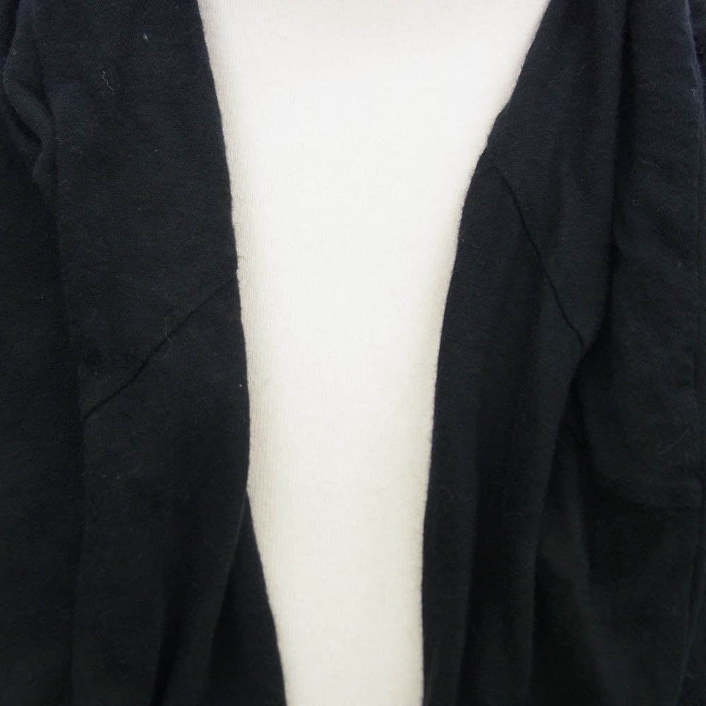ルグランブルー CARDI/STL コットン カシミヤ ロング カーディガン ブラック系 2【中古】