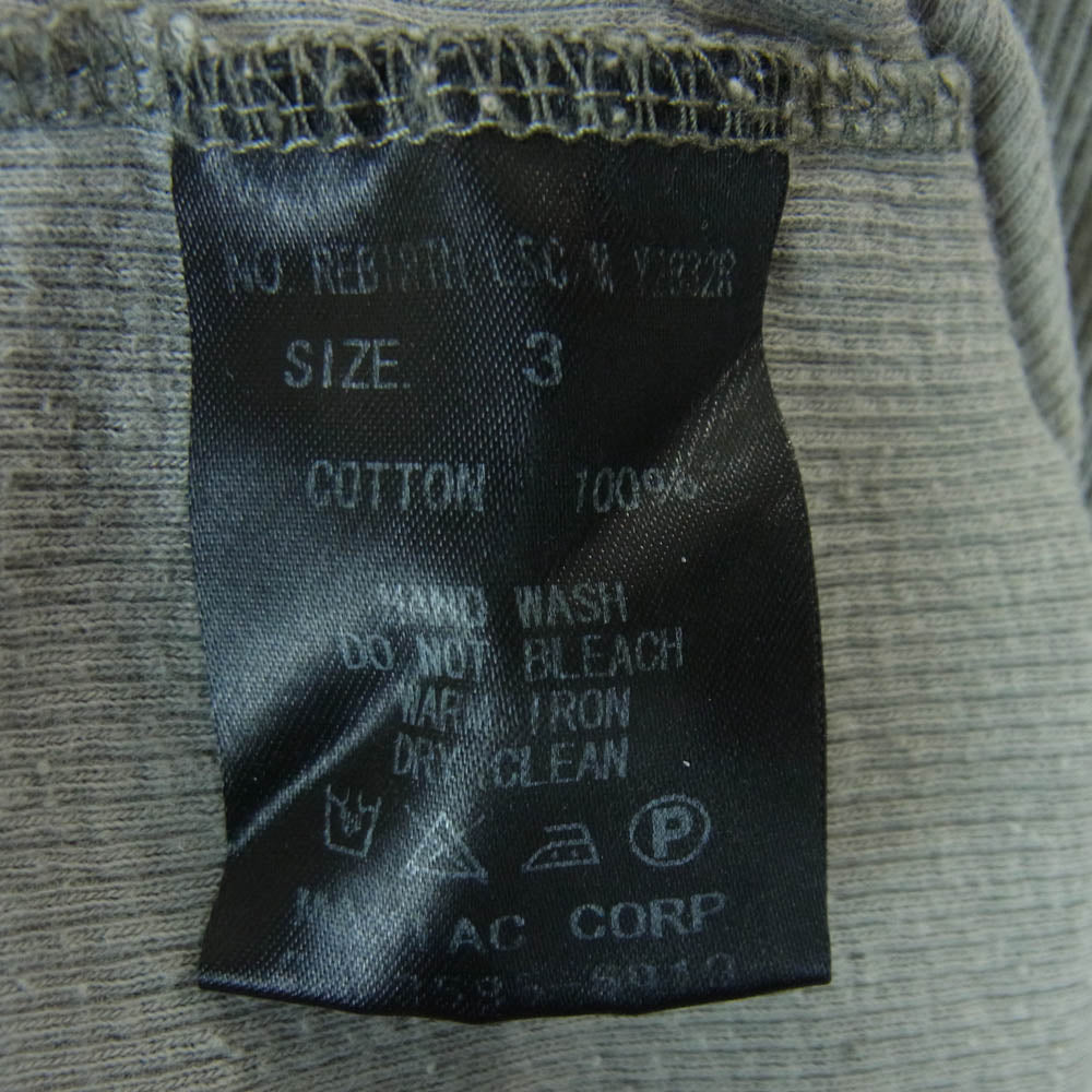 イフシックスワズナイン REBIRTH-LSC 長袖 Tシャツ ロングスリーブ カットソー 日本製 グレー系 3【中古】